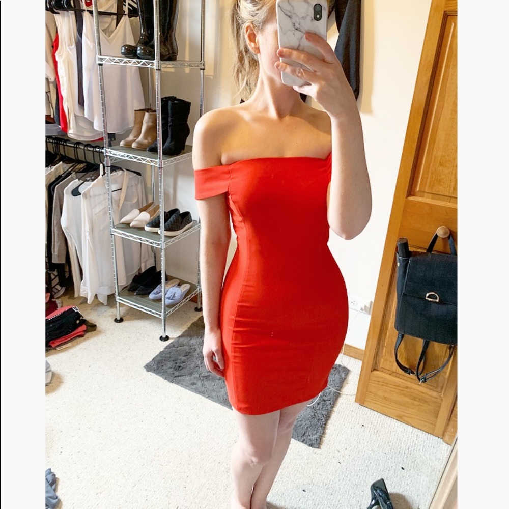 Red Classic Date Dress